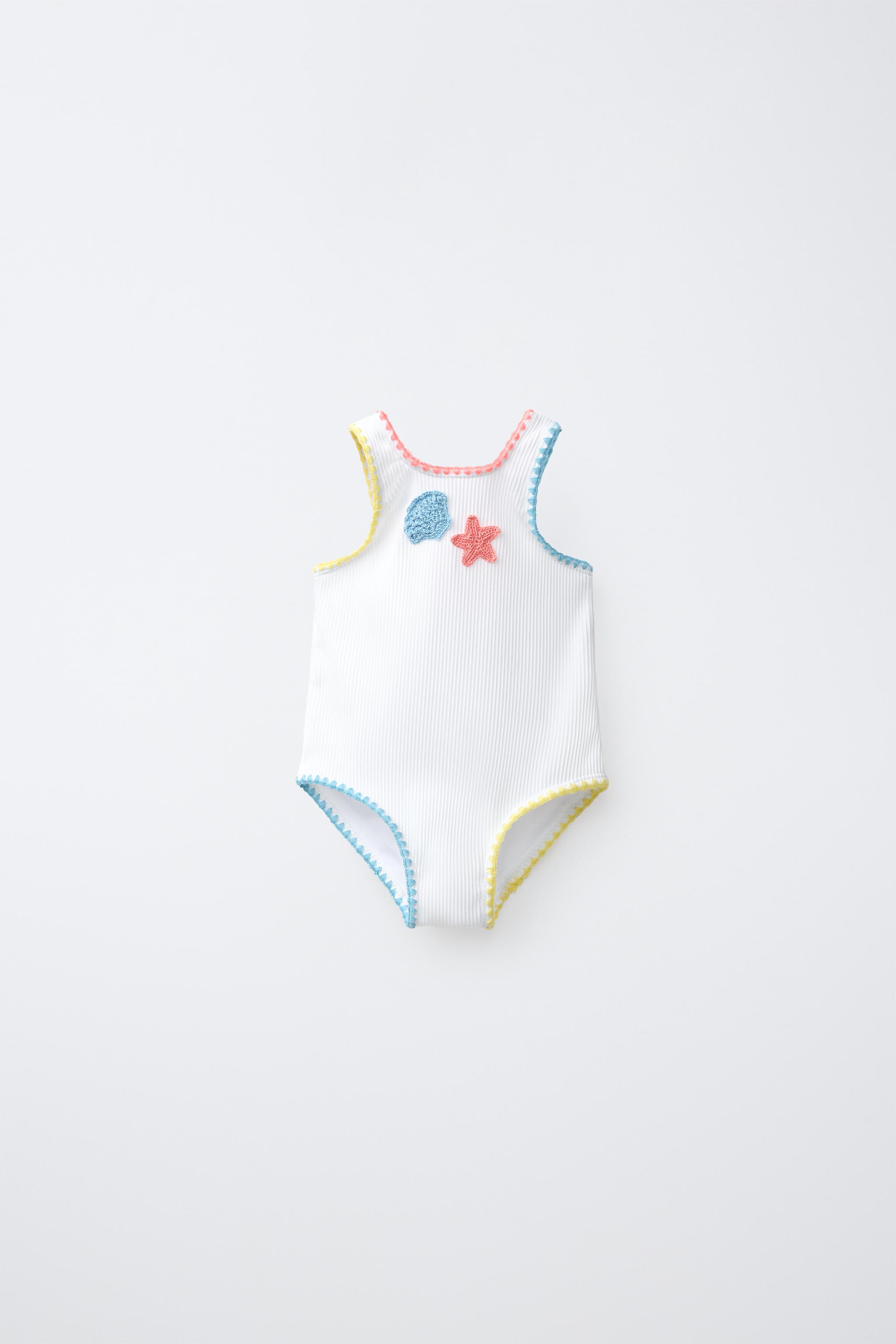 2-6 YEARS / RIBBED CROCHET SWIMSUIT